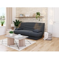 Banquette lit clic clac couchage Régulier  PORTO déhoussable Gris anthracite