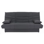 Banquette lit clic clac couchage Régulier  PORTO déhoussable Gris anthracite