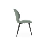 Chaise en tissu MULI coloris vert