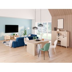 Chaise en tissu MULI coloris vert