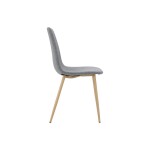Chaise en tissu AUDE coloris gris