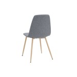 Chaise en tissu AUDE coloris gris