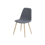 Chaise en tissu AUDE coloris gris