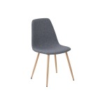 Chaise en tissu AUDE coloris gris