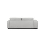 Canapé droit convertible CODY 3 places Tissu Gris clair