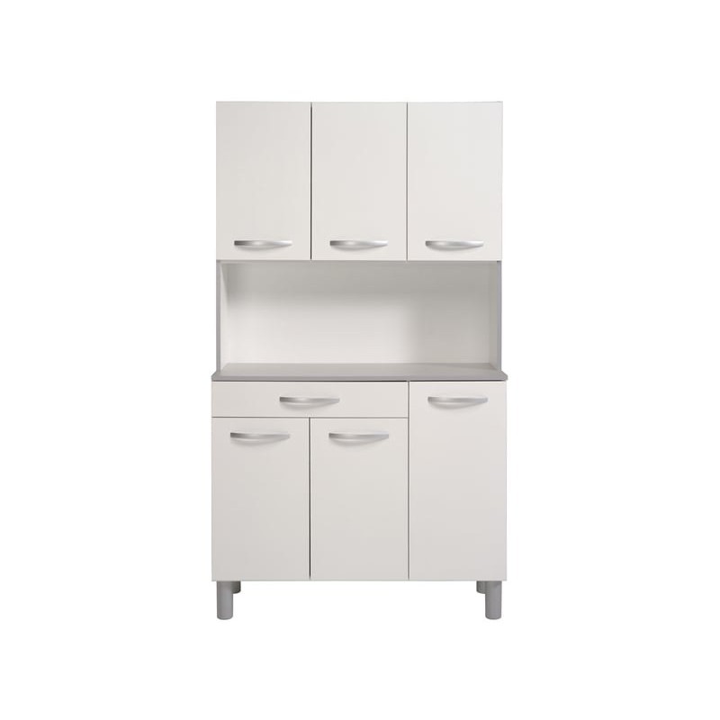 Buffet de cuisine SPOON coloris blanc
