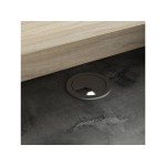Bureau MALICIA 123 cm coloris Noir/Chêne kronberg