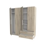Armoire 4 porte(s) battante 2 tiroir(s) Glory 2 coloris Chêne kronberg largeur 178.1 cm