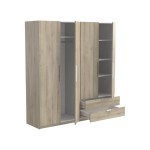 Armoire 4 porte(s) battante 2 tiroir(s) Glory 2 coloris Chêne kronberg largeur 178.1 cm