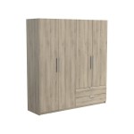 Armoire 4 porte(s) battante 2 tiroir(s) Glory 2 coloris Chêne kronberg largeur 178.1 cm