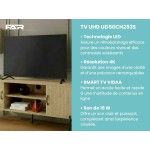 Téléviseur Led FAR UD50CH253S - UHD 4K 50 pouces 126 cm