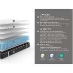 Matelas 140x190 cm - STARTING Ressorts ensachés + mousse soutien Ferme épaisseur 21 cm