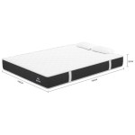 Matelas 140x190 cm - STARTING Ressorts ensachés + mousse soutien Ferme épaisseur 21 cm