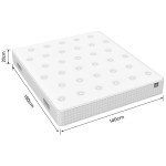 Matelas 140x190 cm  DAILY Ressorts ensachés + mousse soutien Ferme épaisseur 20 cm