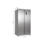 Refrigerateur américain froid Ventilé (no frost): sans givre FAR SBS446DIX - largeur 91 cm x hauteur 177 cm