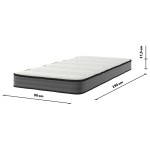 Matelas 90x190 cm 8 HEURES NEO Mousse soutien Ferme épaisseur 17 cm