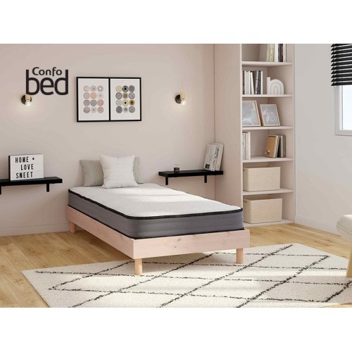 Matelas 90x190 cm 8 HEURES NEO Mousse soutien Ferme épaisseur 17 cm