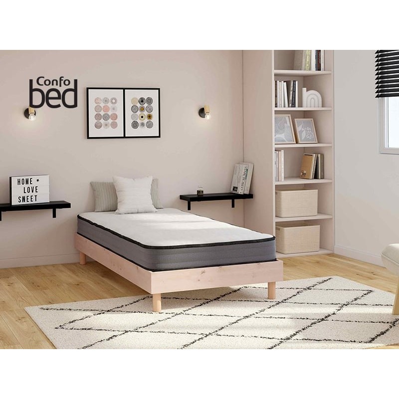 Matelas 90x190 cm 8 HEURES NEO Mousse soutien Ferme épaisseur 17 cm