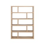 Bibliotheque coloris naturel 4 étagère(s) Honey - 29.5 cm x 173.5 cm
