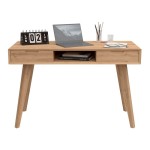 Bureau LOMOCO Gaspard 120 cm coloris Bois clair
