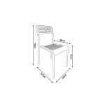 Chaise OLGA coloris blanc