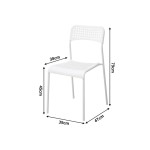 Chaise OLGA coloris blanc