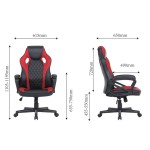 Fauteuil gaming Tanos avec assise réglable en hauteur