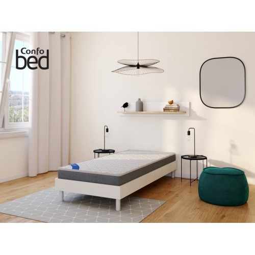 Matelas 90x200 cm CONFOBED OXA Mousse soutien Ferme épaisseur 15 cm