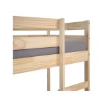 Lit superposé 90x190 cm  BIRDY coloris Bois