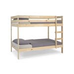 Lit superposé 90x190 cm  BIRDY coloris Bois
