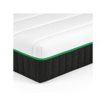 Matelas 90x190 cm NIGHTITUDE PISTACIO Ressorts + latex soutien Medium épaisseur 22 cm