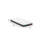 Matelas 90x190 cm NIGHTITUDE PISTACIO Ressorts + latex soutien Medium épaisseur 22 cm