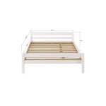 Lit 2 places 140x190 cm  ANDY W coloris Blanc