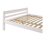 Lit 2 places 140x190 cm  ANDY W coloris Blanc