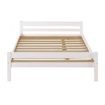 Lit 2 places 140x190 cm  ANDY W coloris Blanc