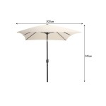  DOKOS PARASOL JARDIN BEIGE IVOIRE