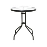 Ensemble table diamètre 60 cm + 2 chaises fauteuils BALCONY