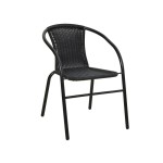 Ensemble table diamètre 60 cm + 2 chaises fauteuils BALCONY