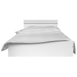 Lit 2 places 140x190 cm  PREMS coloris Blanc