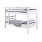 Lit superposé 90x200 cm  HARRY 5 coloris Blanc
