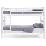 Lit superposé 90x200 cm  HARRY 5 coloris Blanc
