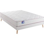 Matelas 140x190 cm MERINOS MAMAN COOL 2 Ressorts + mémoire de forme soutien Ferme épaisseur 21 cm