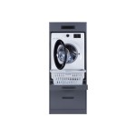 Colonne pour machine à laver ou sèche-linge 1 plateau extensible BUANDERIE OMBRE