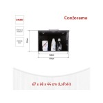 Rangement haut 1 porte BUANDERIE OMBRE