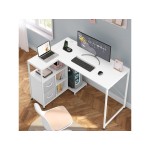 Bureau d'angle WOLTU 120 cm coloris blanc