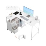 Bureau d'angle WOLTU 120 cm coloris blanc