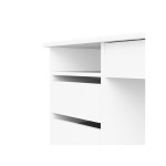 Bureau COLLEGE 3 109.3 cm coloris Blanc