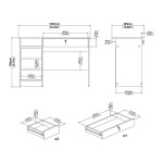 Bureau COLLEGE 109.3 cm