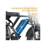 Vélo électrique bk20 750w - pneus 20 - autonomie 80km, freins à disques, suspensions avant et arrière
