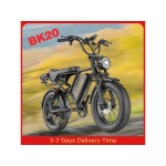 Vélo électrique bk20 750w - pneus 20 - autonomie 80km, freins à disques, suspensions avant et arrière